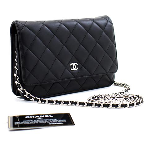 chanel cartera negra